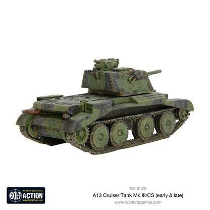 Bolt Action: A13 cruiser tank Mk III/CS (early & late)