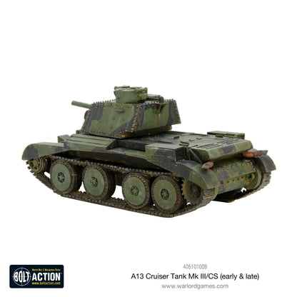 Bolt Action: A13 cruiser tank Mk III/CS (early & late)