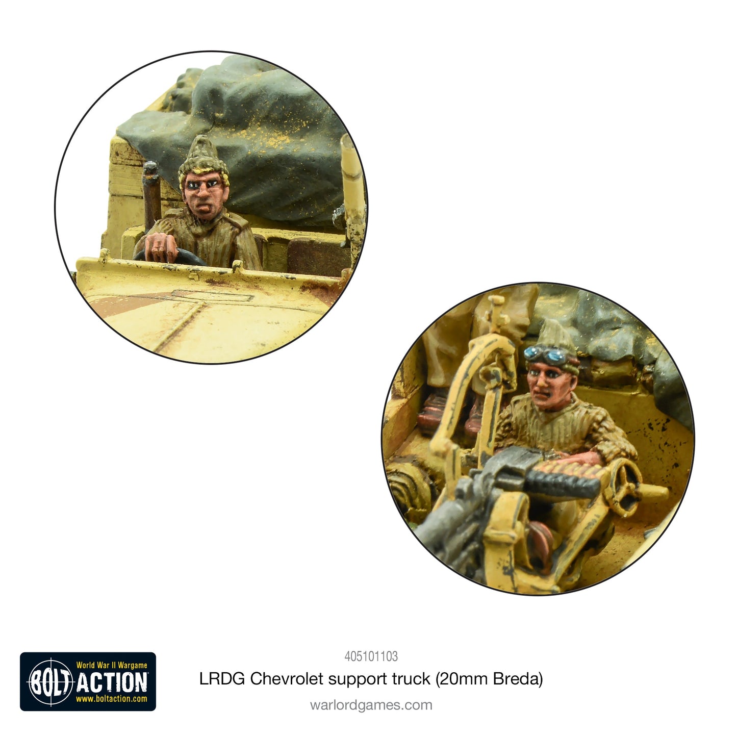 Bolt Action: LRDG Chevrolet support truck (20mm Breda)