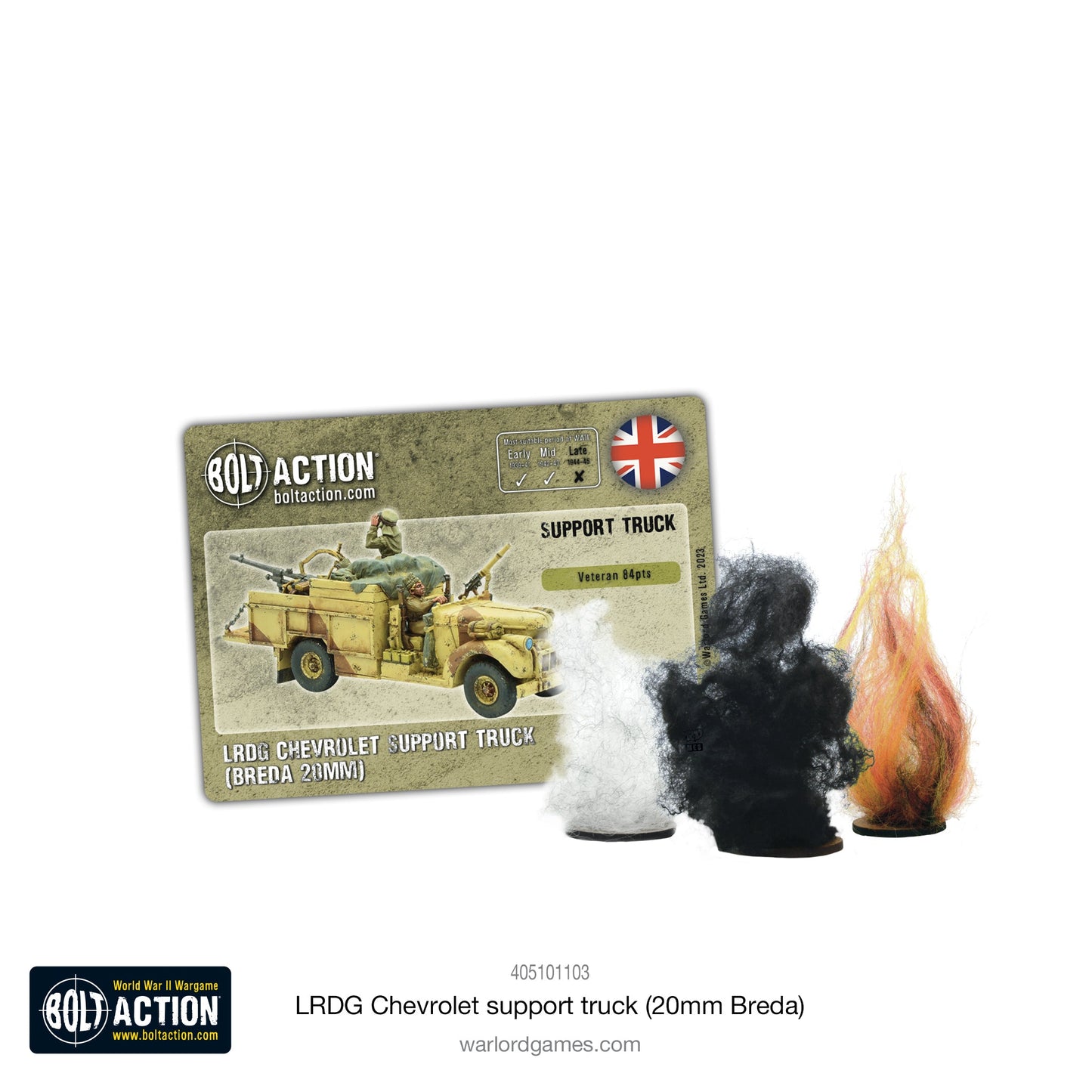 Bolt Action: LRDG Chevrolet support truck (20mm Breda)