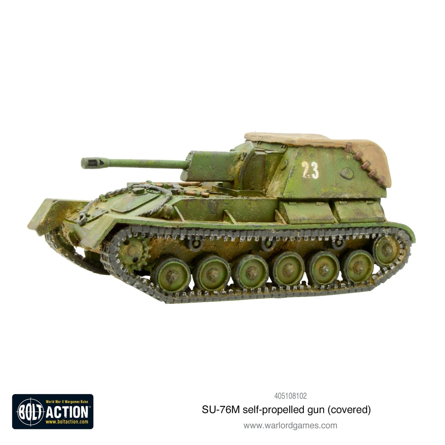 Achtung Panzer!: Soviet Tanks - SU-76M self-propelled gun (covered)
