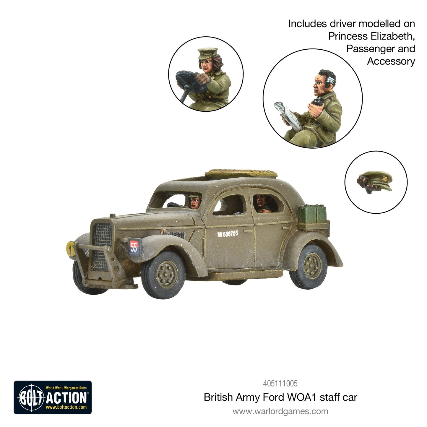 Bolt Action: British Army Ford WOA1 staff car