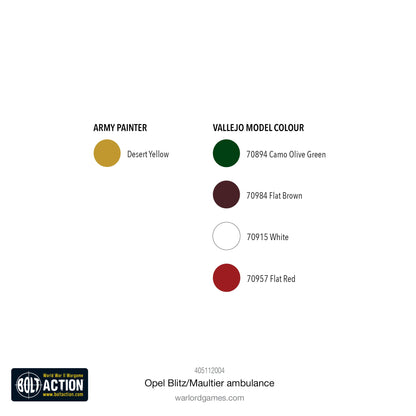 Bolt Action: German - Opel Blitz/Maultier Ambulance