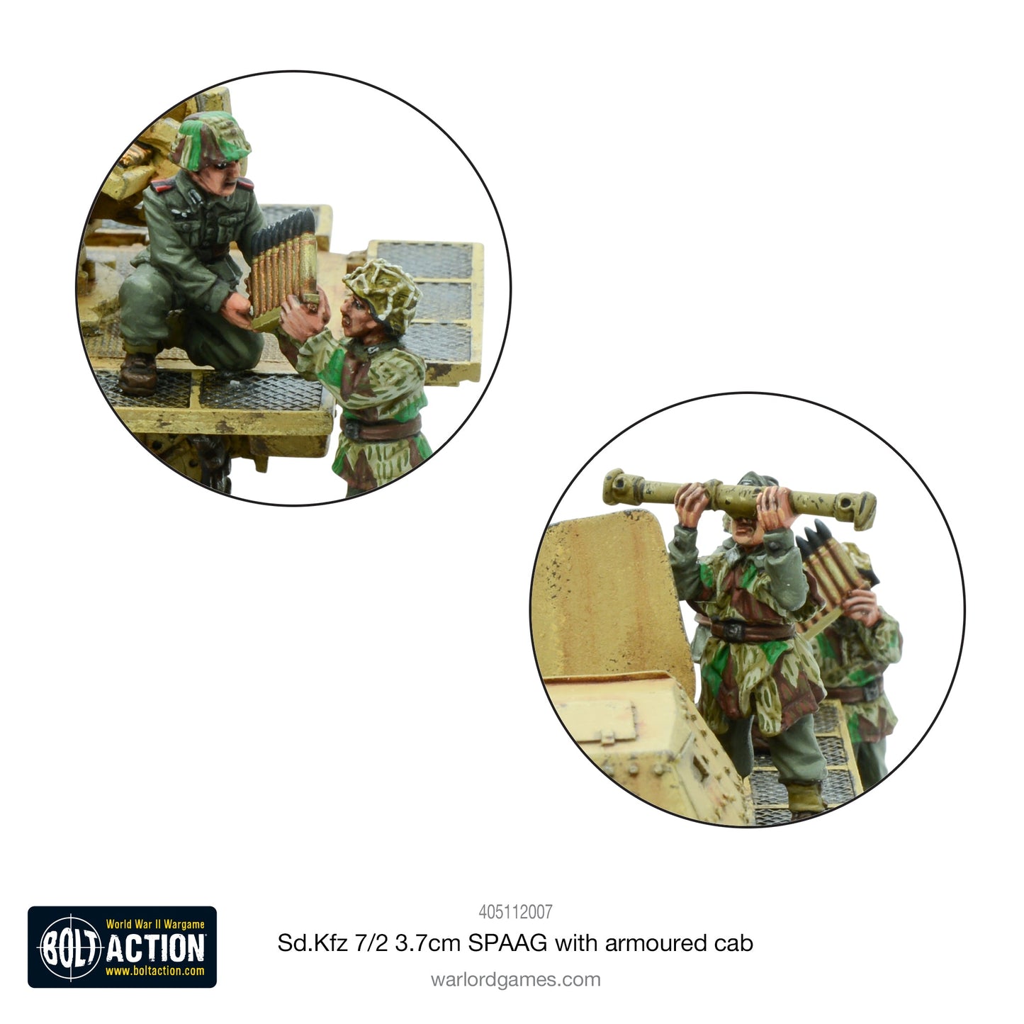 Bolt Action: German - Sd.Kfz 7/2 3.7cm SPAAG with armoured cab