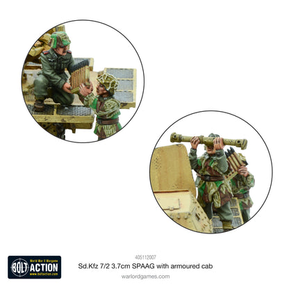 Bolt Action: German - Sd.Kfz 7/2 3.7cm SPAAG with armoured cab