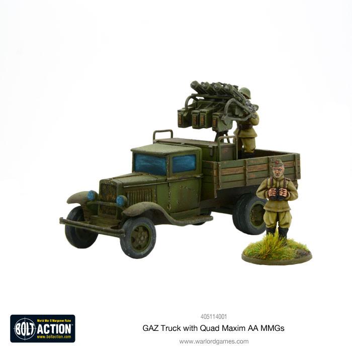 Bolt Action: GAZ Truck with Quad Maxim AA MMGs