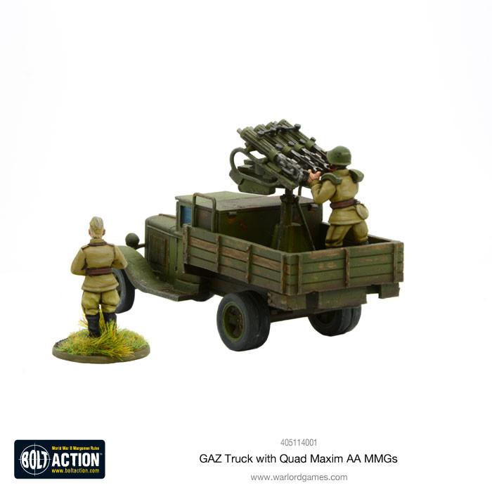 Bolt Action: GAZ Truck with Quad Maxim AA MMGs