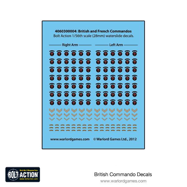 Bolt Action: British Commando Decals