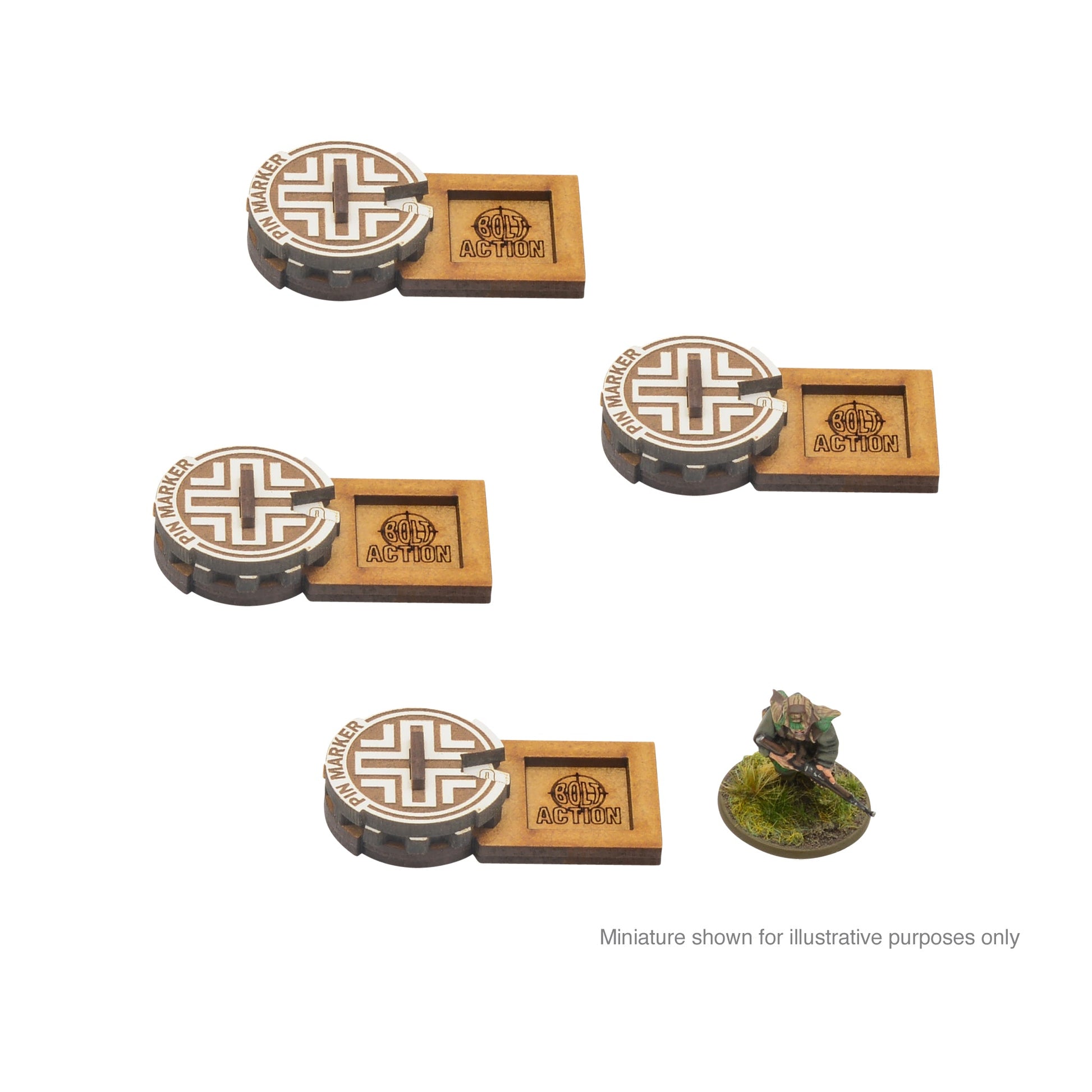 Bolt Action: German - MDF Unit Pin Markers - Germany