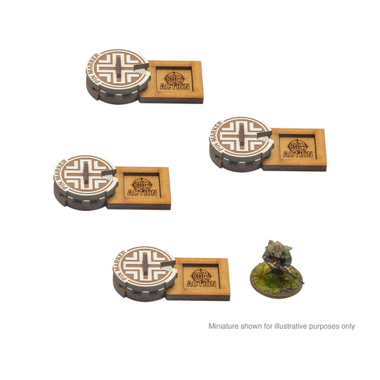 Bolt Action: German - MDF Unit Pin Markers - Germany