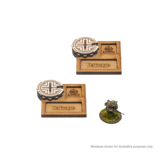 Bolt Action: German - MDF Vehicle Pin Markers - Germany