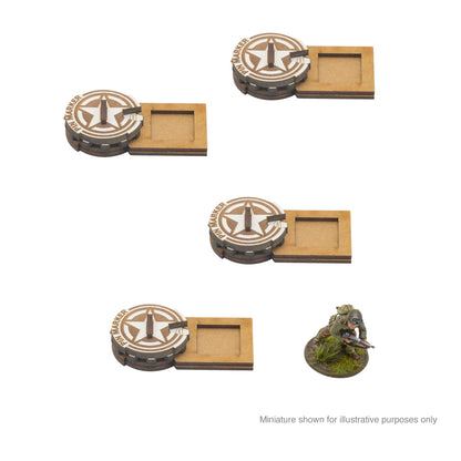 Bolt Action: USA - MDF Unit Pin Markers - USA