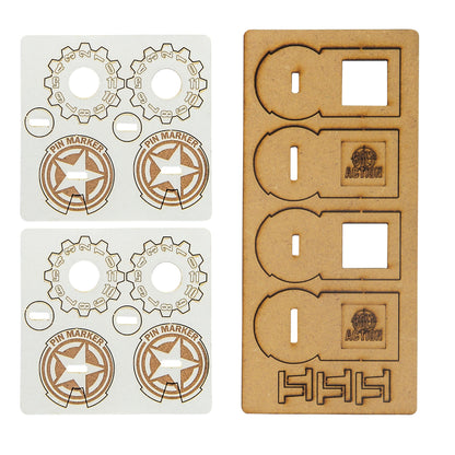 Bolt Action: USA - MDF Unit Pin Markers - USA