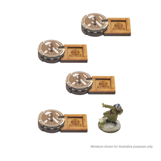 Bolt Action: MDF Unit Pin Markers - Soviet Union
