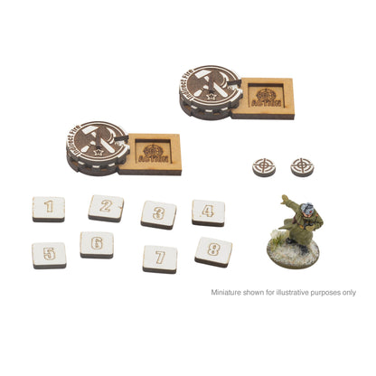 Bolt Action: MDF Artillery Zeroing In Markers - Soviet Union