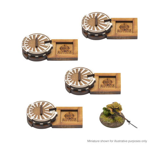 Bolt Action: Japan - MDF Unit Pin Markers - Japan