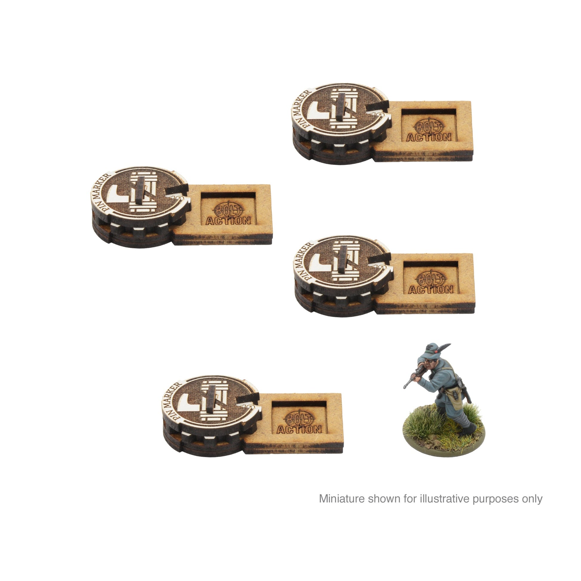 Bolt Action: MDF Unit Pin Markers - Italy