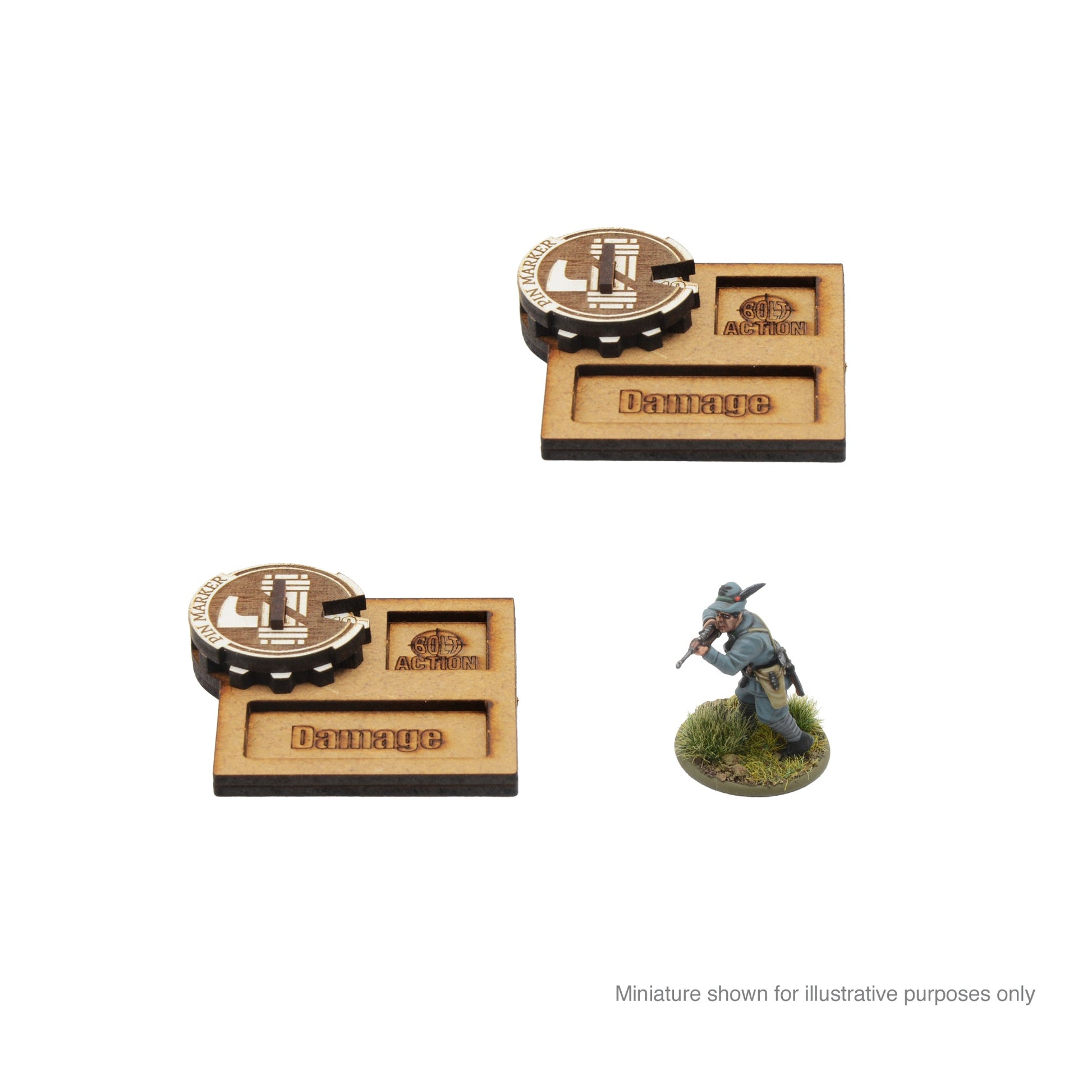 Bolt Action: MDF Vehicle Pin Markers - Italy