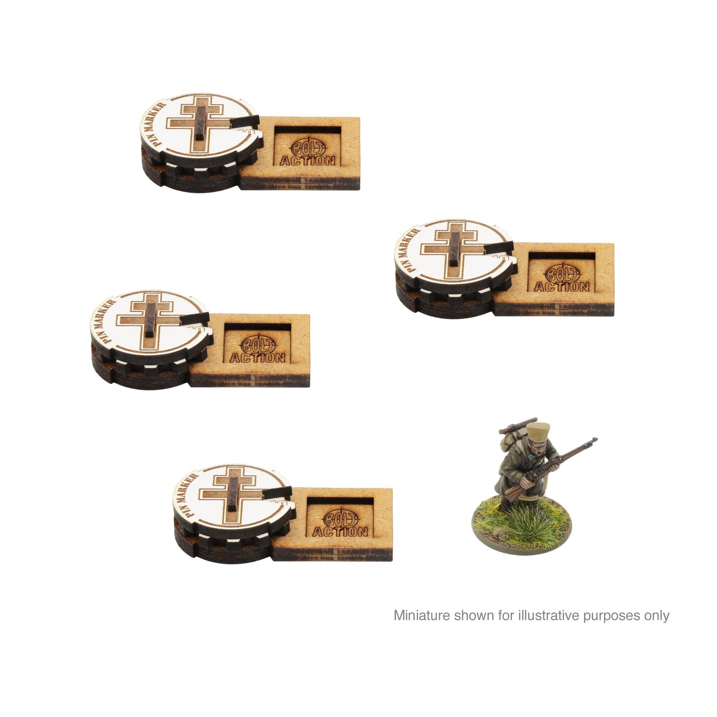 Bolt Action: MDF Unit Pin Markers - Free French