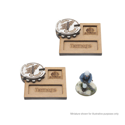 Bolt Action: German - MDF Vehicle Pin Markers - Fallschirmjäger