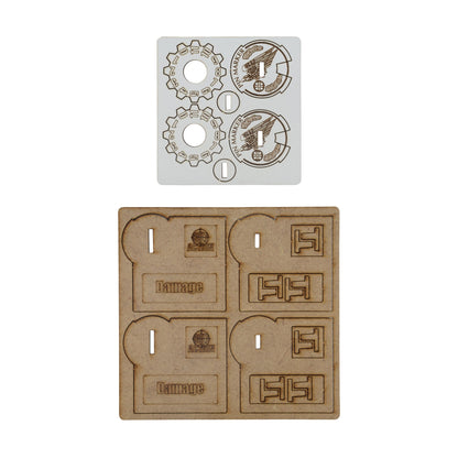 Bolt Action: German - MDF Vehicle Pin Markers - Fallschirmjäger