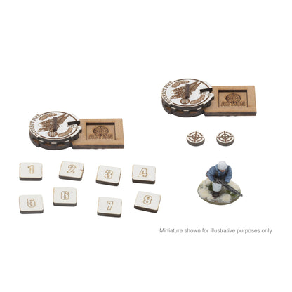 Bolt Action: German - MDF Artillery Zeroing In Markers - Fallschirmjäger