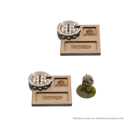 Bolt Action: USA - MDF Vehicle Pin Markers - 82nd American Airborne 'All American'