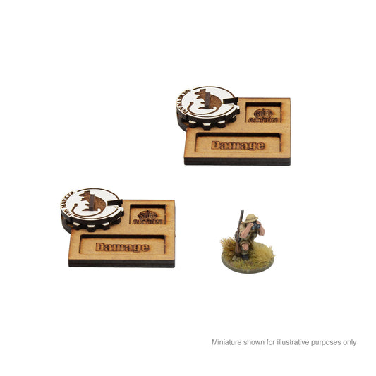 Bolt Action: MDF Vehicle Pin Markers - British 8th Army 'Desert Rats'