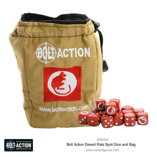 Bolt Action: Desert Rats D6 and dice bag