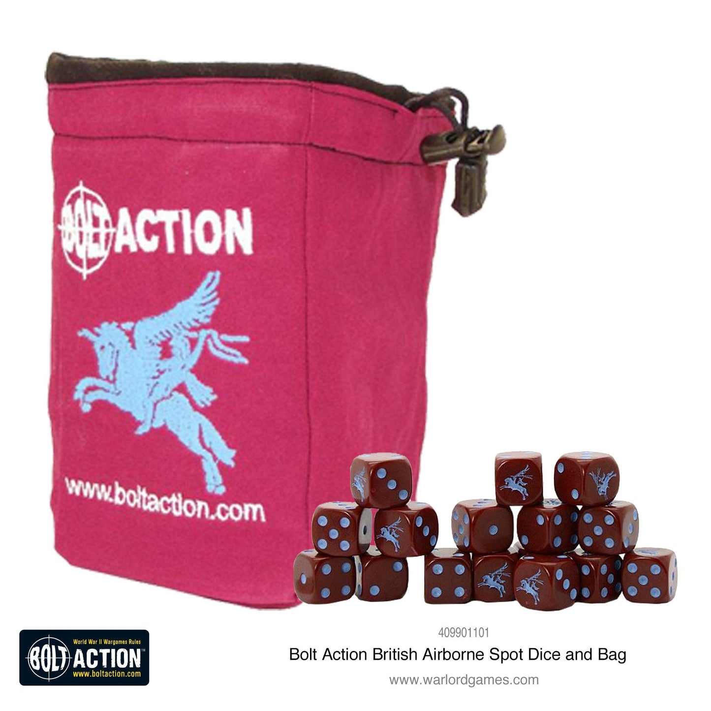 Bolt Action: British Airborne D6 and dice bag