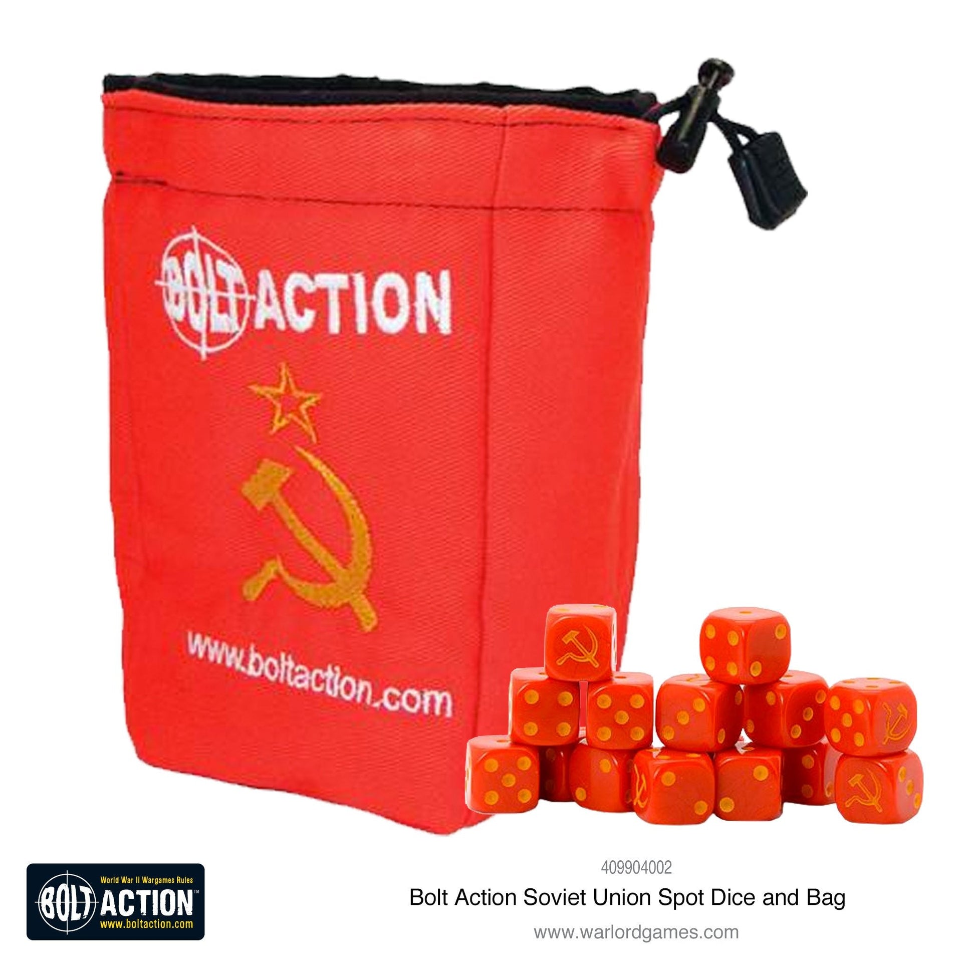 Bolt Action: Soviet Union D6 and dice bag
