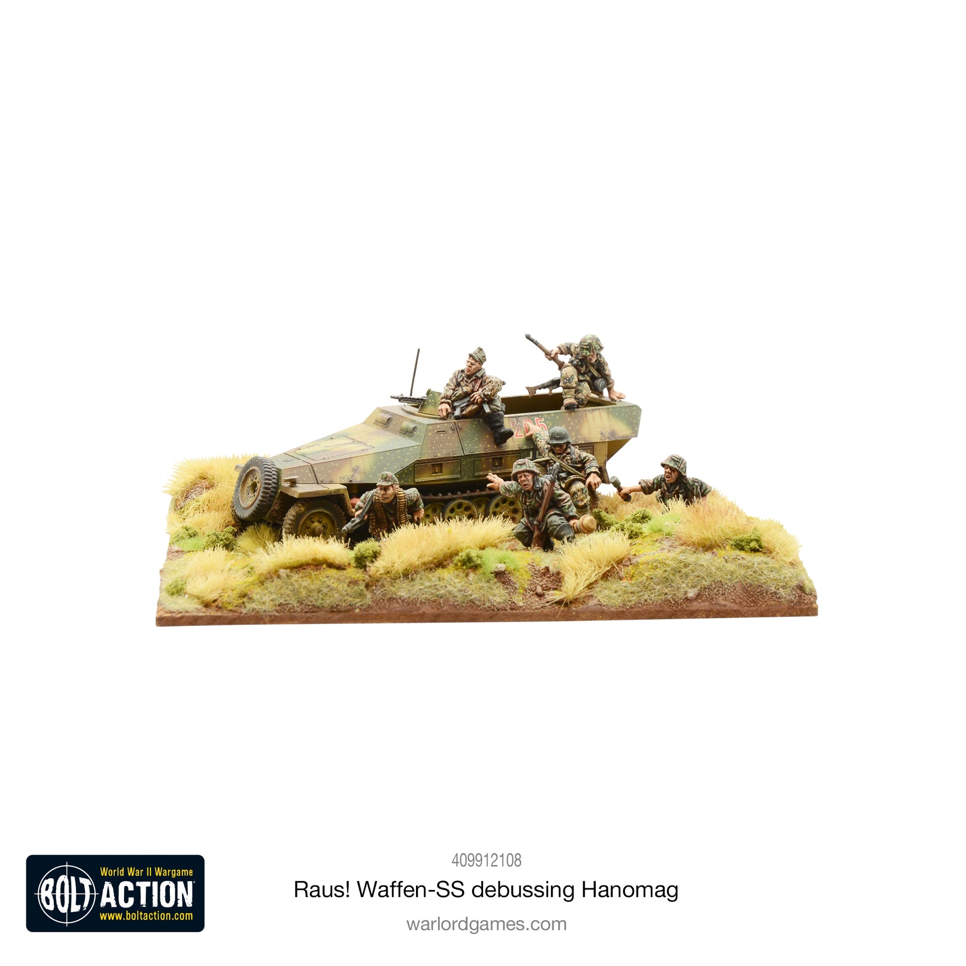 Bolt Action: German - RAUS! Waffen-SS debussing Hanomag