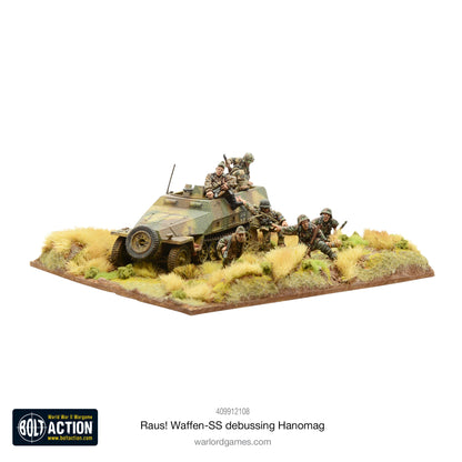 Bolt Action: German - RAUS! Waffen-SS debussing Hanomag