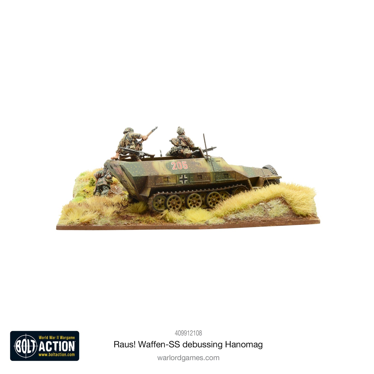 Bolt Action: German - RAUS! Waffen-SS debussing Hanomag