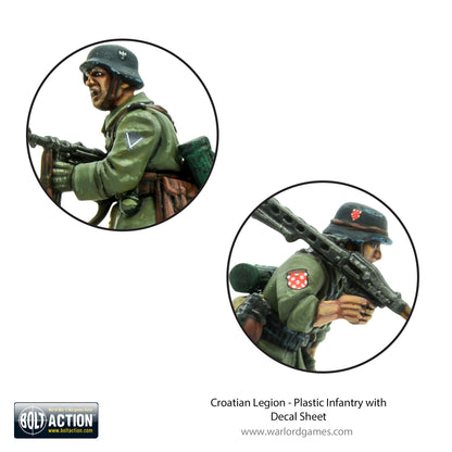 Bolt Action: German - Croatian Legion - Plastic Infantry with Decal Sheet