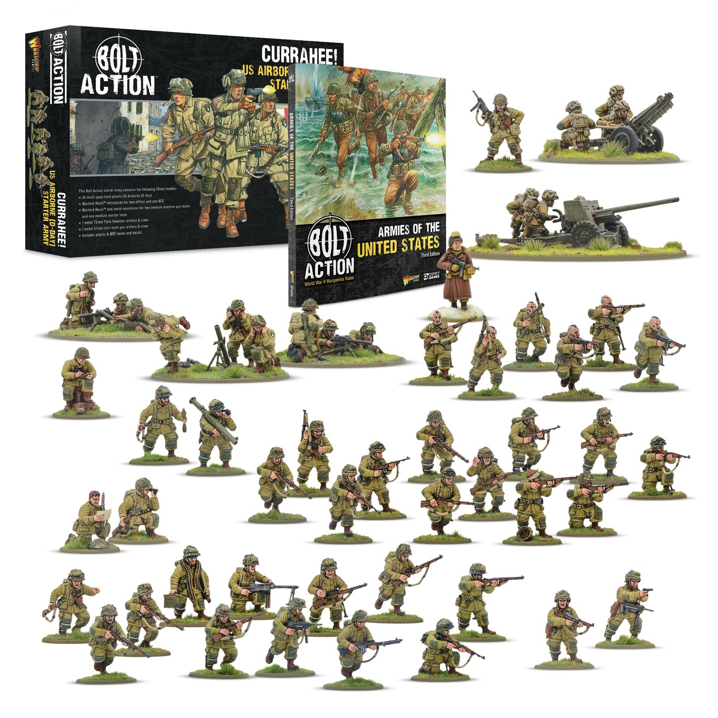 Bolt Action: USA - Currahee! US Airborne (D-Day) Starter Army with Armies of the United States