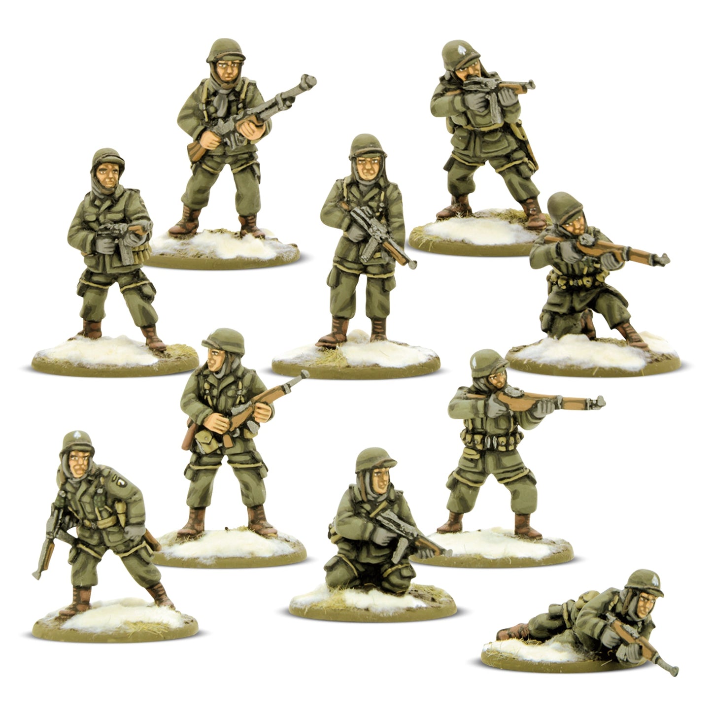 Bolt Action: USA - US Airborne (Winter) Rifle & Heavy Weapons Platoons