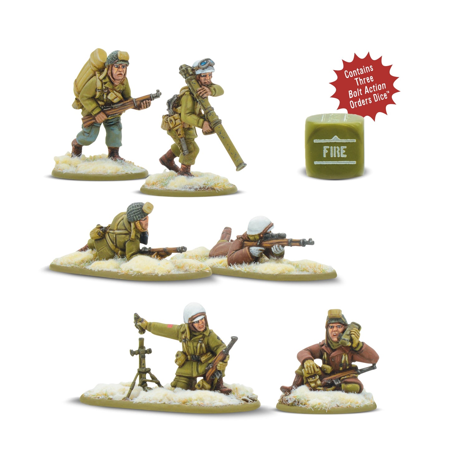 Bolt Action: USA - US Airborne (Winter) Rifle & Heavy Weapons Platoons