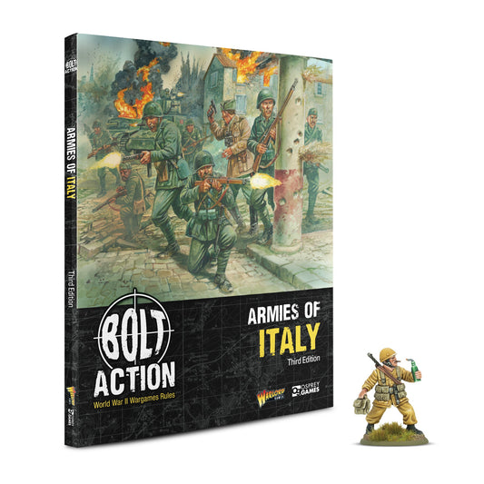 Bolt Action: Italian - Armies of Italy with 'Desert Lightning' book miniature