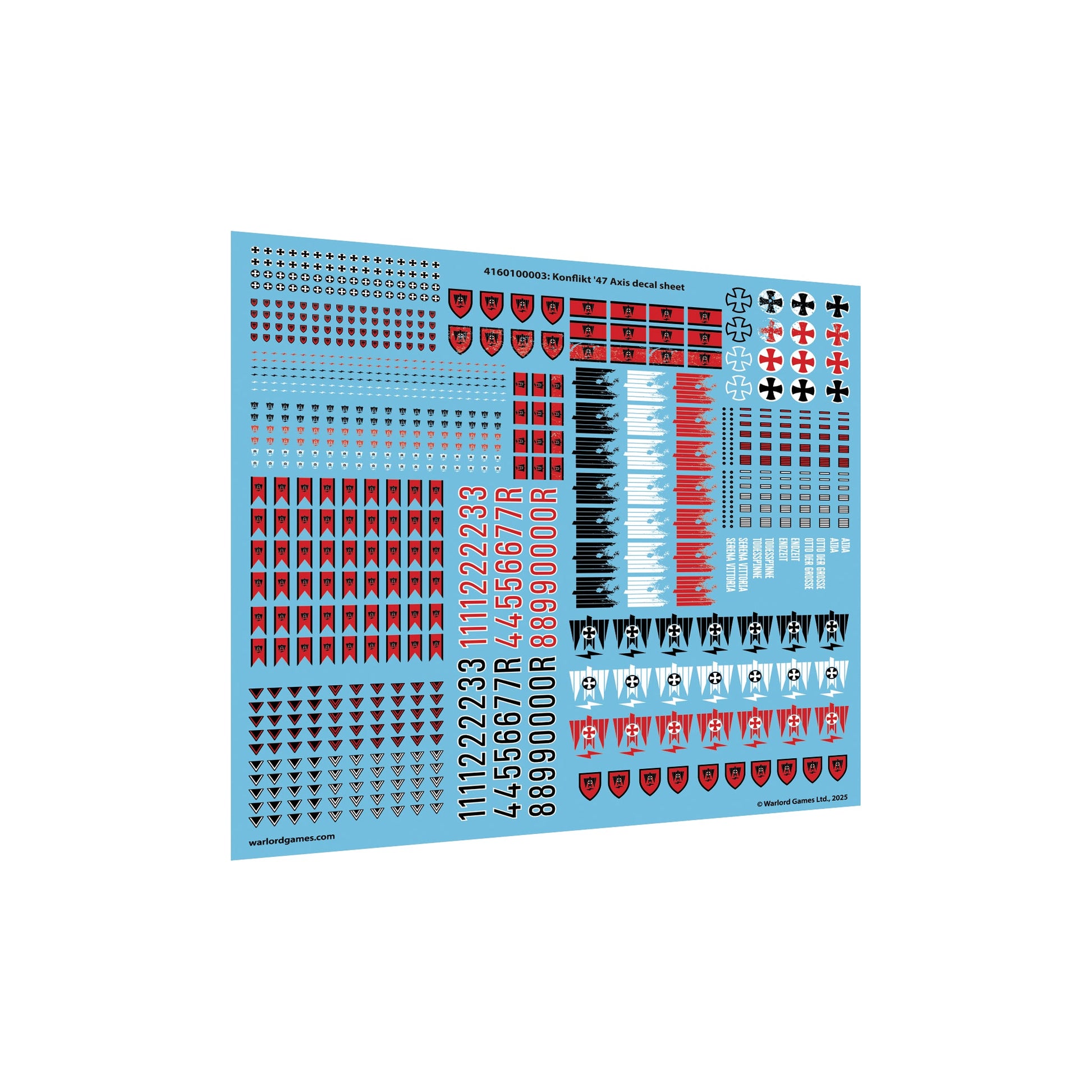 Konflikt '47: Axis - Axis decal sheet 100x100