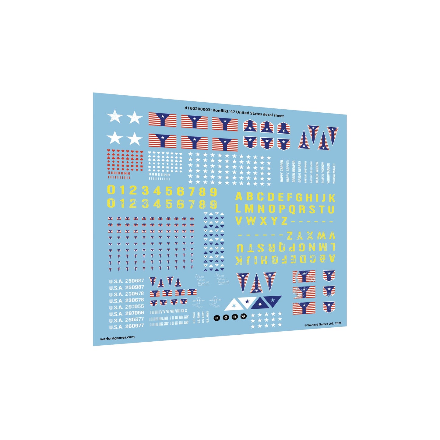 Konflikt '47: United States - United States decal sheet 100 x100