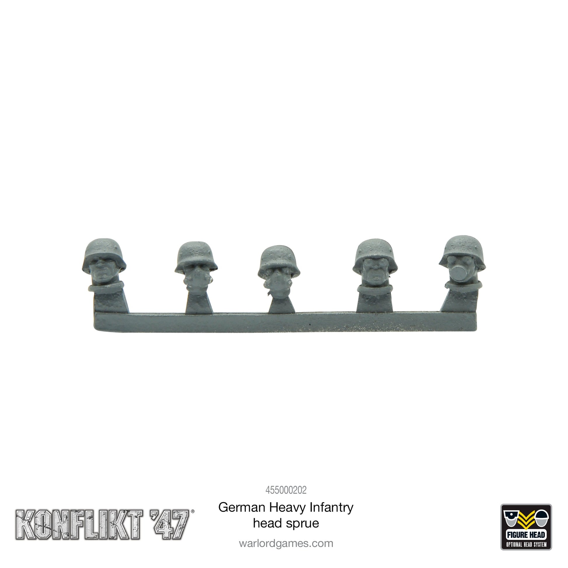 Konflikt '47: Axis - German Heavy Infantry head sprue