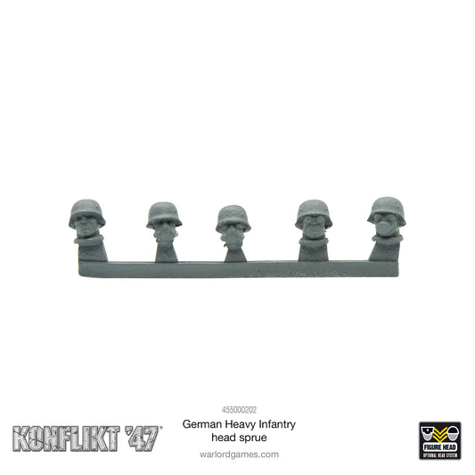 Konflikt '47: Axis - German Heavy Infantry head sprue