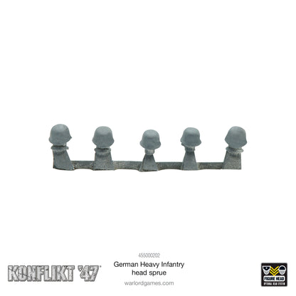 Konflikt '47: Axis - German Heavy Infantry head sprue