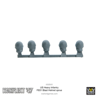 Konflikt '47: United States - US Heavy Infantry FE01 Blast Helmet sprue