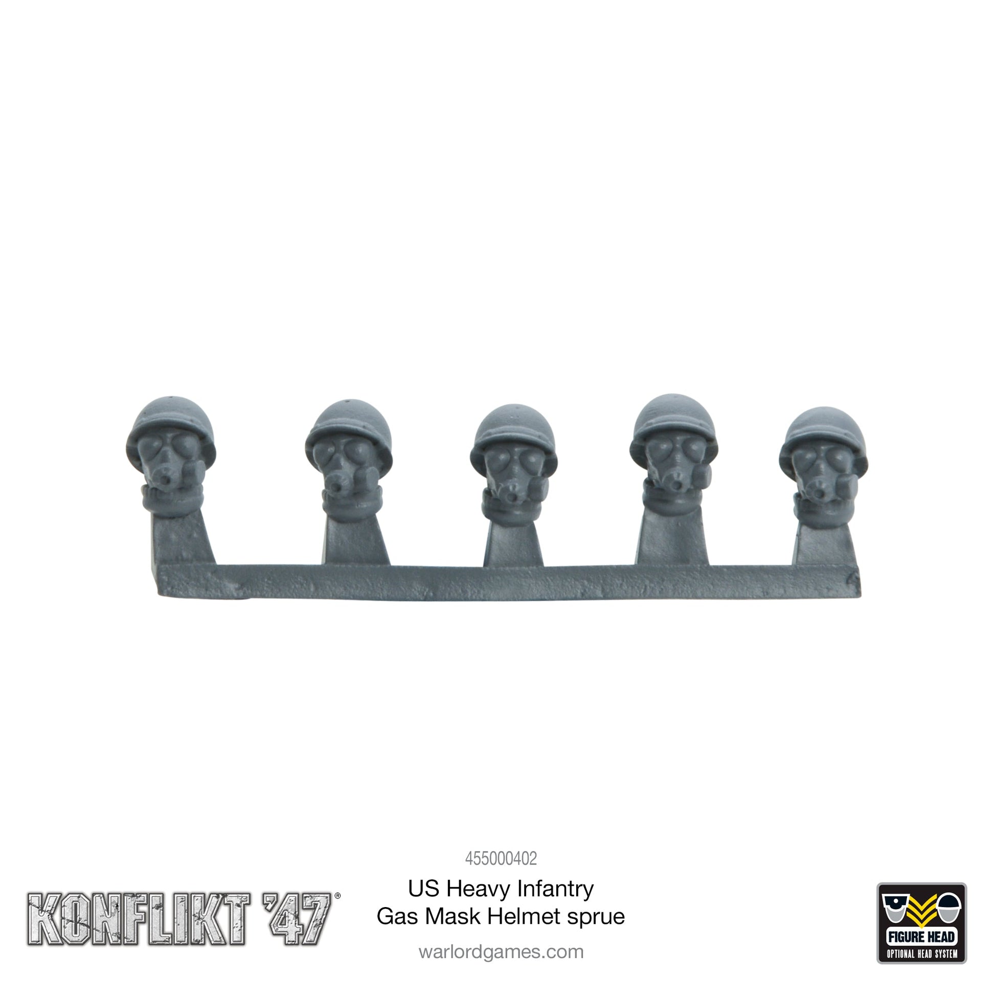 Konflikt '47: United States - US Heavy Infantry Gas mask helmet sprue