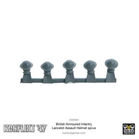 Konflikt '47: British Commonwealth - British Armoured Infantry Lancelot Assault Helmet sprue