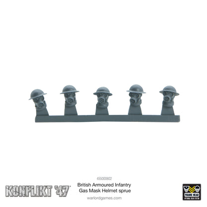 Konflikt '47: British Commonwealth - British Armoured Infantry Gas mask helmet sprue