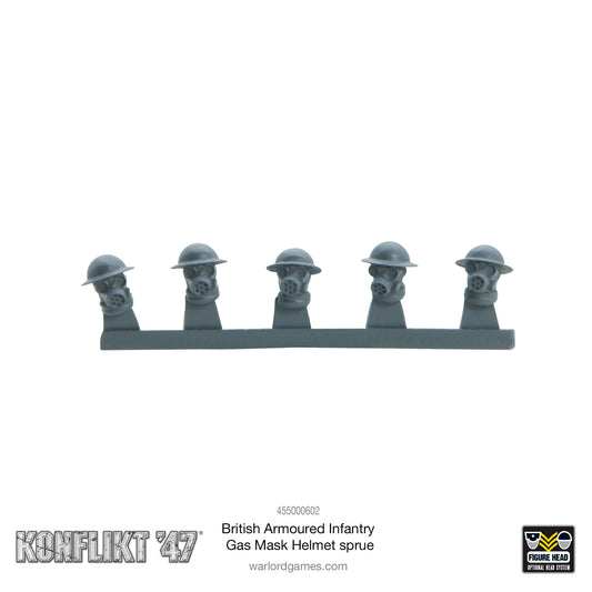 Konflikt '47: British Commonwealth - British Armoured Infantry Gas mask helmet sprue