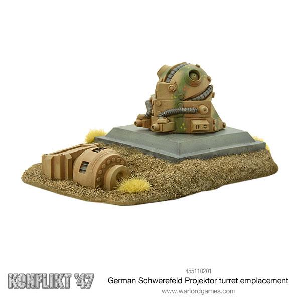 Konflikt '47: Axis - German Schwerefeld Projektor turret emplacement